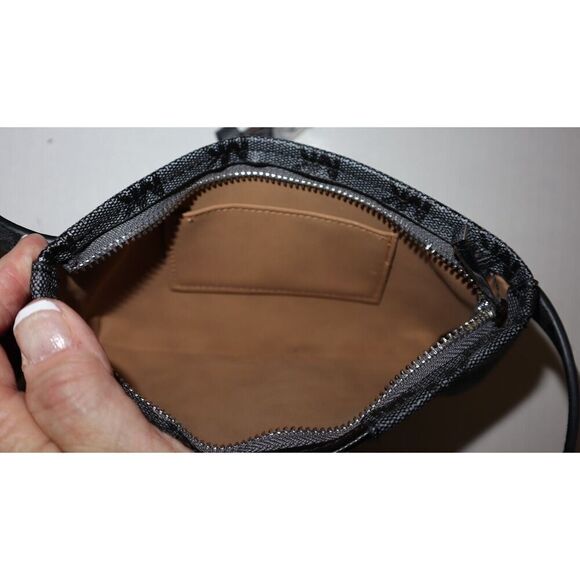 Michael Kors 556137C 001 Sz L/XL Black Signature MK Allover Print Belt Bag - Picture 5 of 7